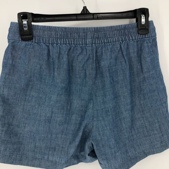J.CREW Womens Chambray Shorts XXS Blue Wash Pull-On Drawstring AX923 NWT - Picture 7 of 11